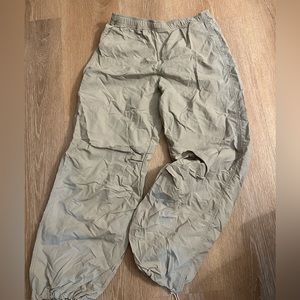 Zara grey parachute pant size medium never worn